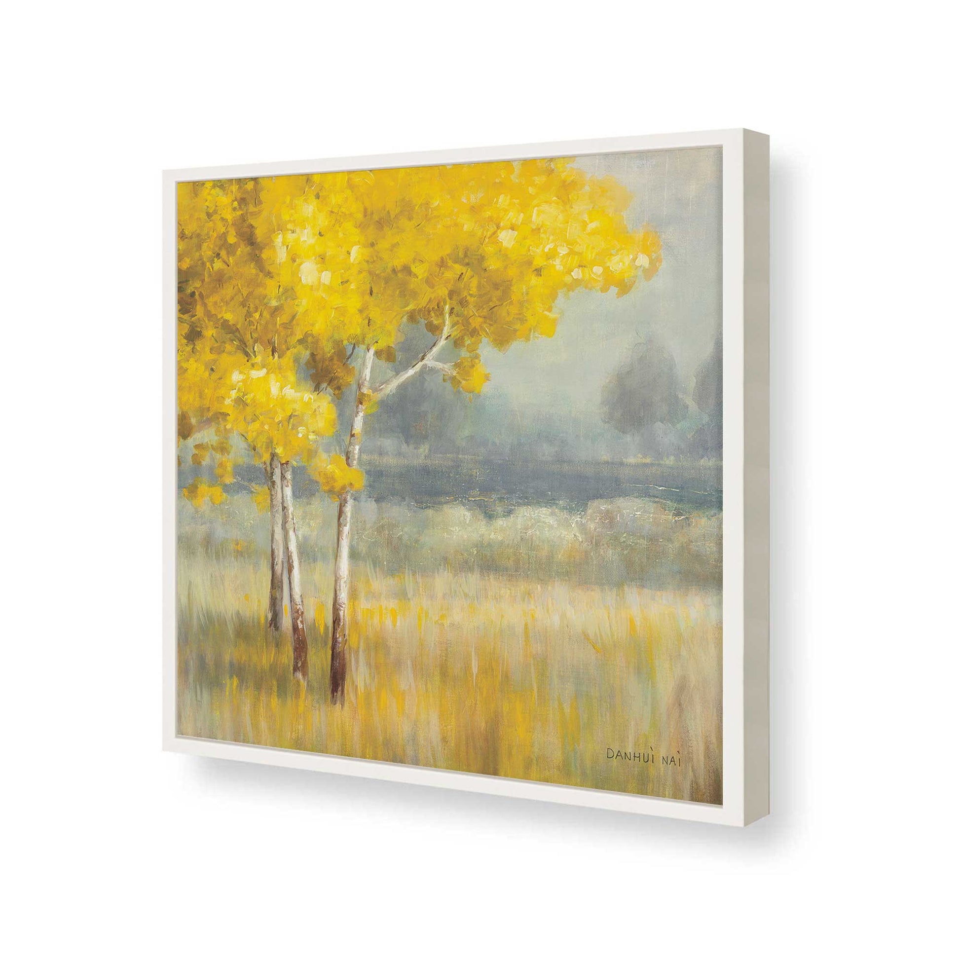 [Color:Opaque White], Picture of art in a Opaque White frame of the corner