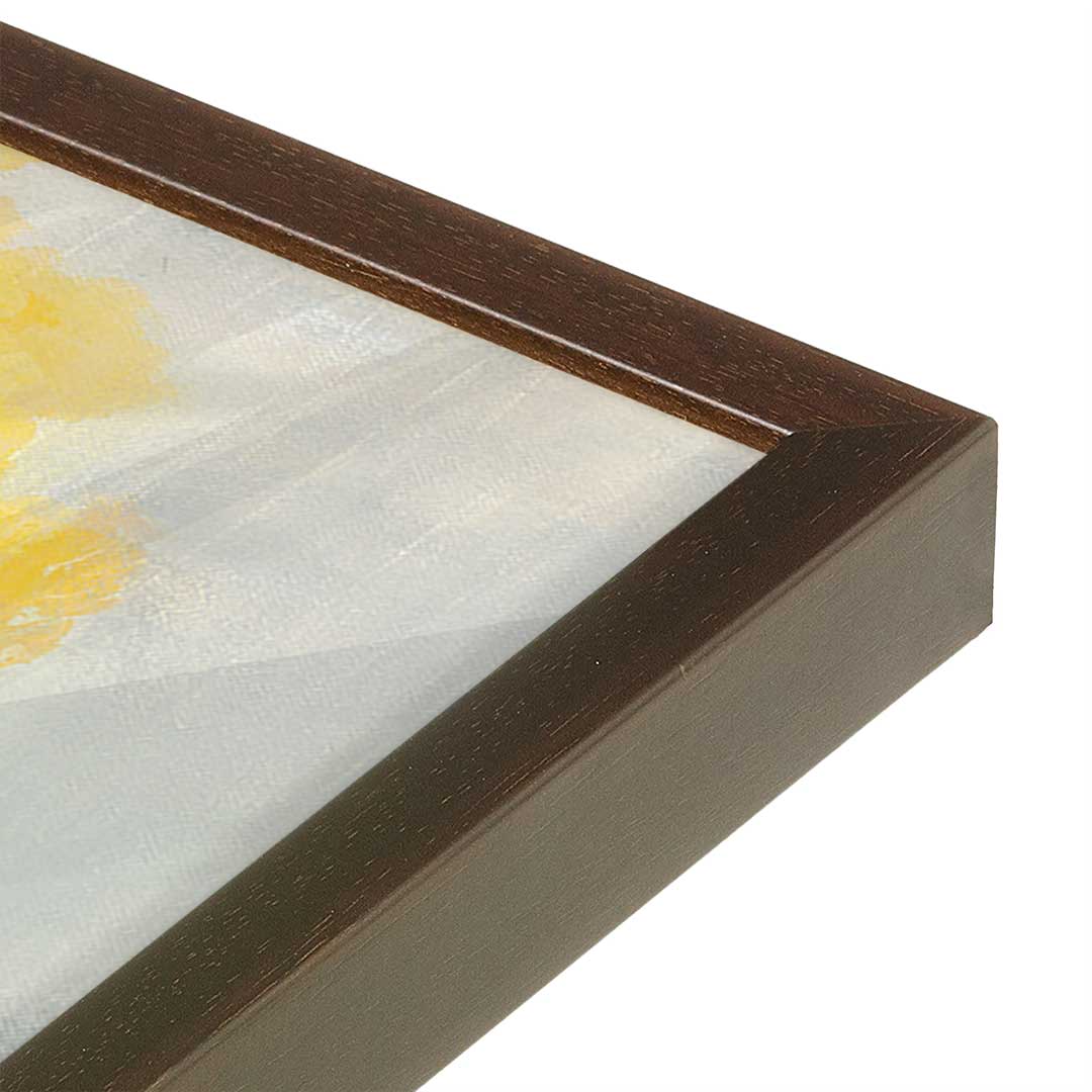[Color:Espresso], Picture of art in a Espresso frame at an angle