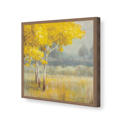 [Color:Walnut], Picture of art in a Walnut frame of the corner