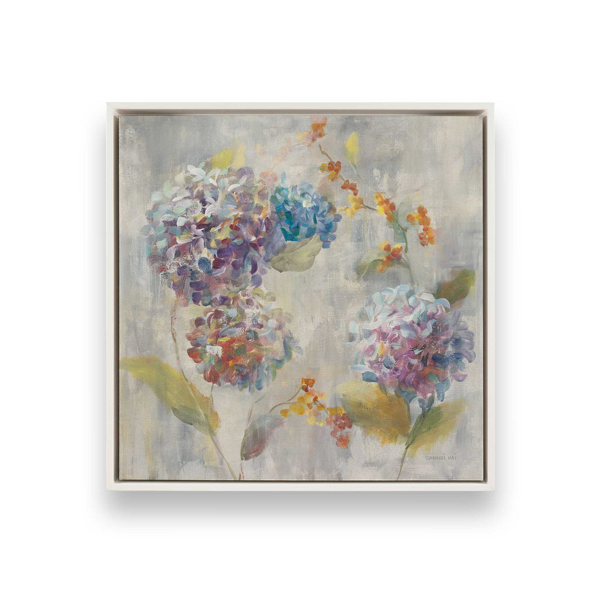 [Color:Opaque White], Picture of art in a White frame