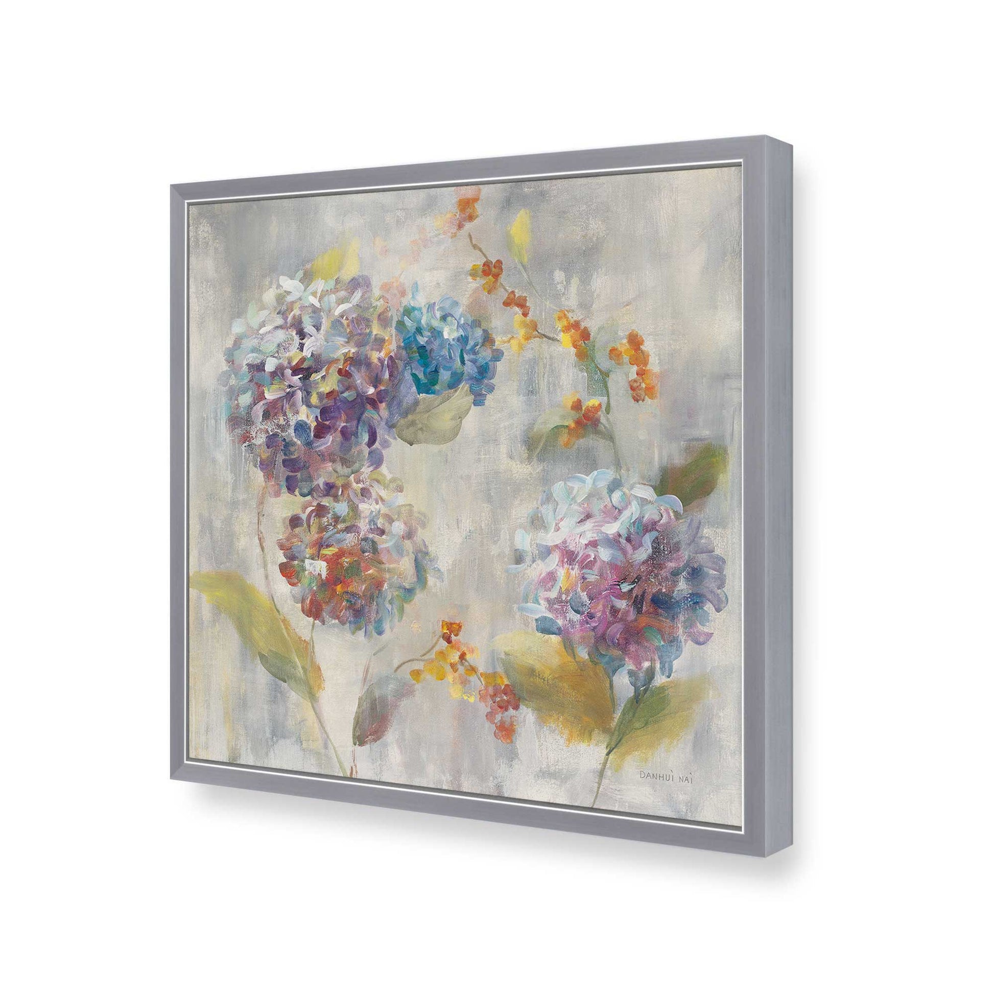 [Color:Polished Chrome], Picture of art in a Polished Chrome frame of the corner