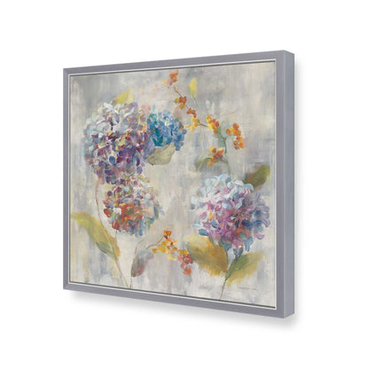 [Color:Polished Chrome], Picture of art in a Polished Chrome frame of the corner