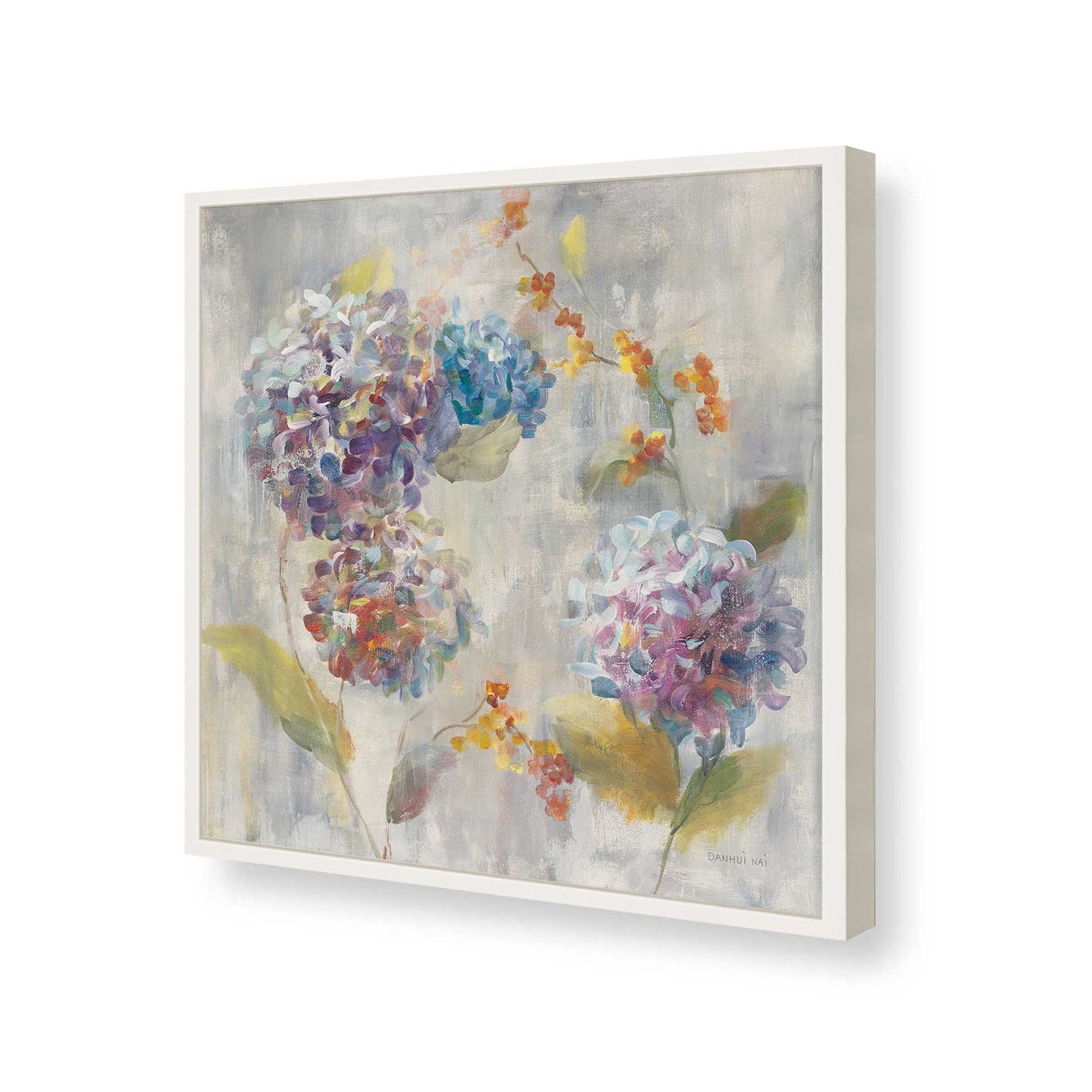 [Color:Opaque White], Picture of art in a Opaque White frame of the corner