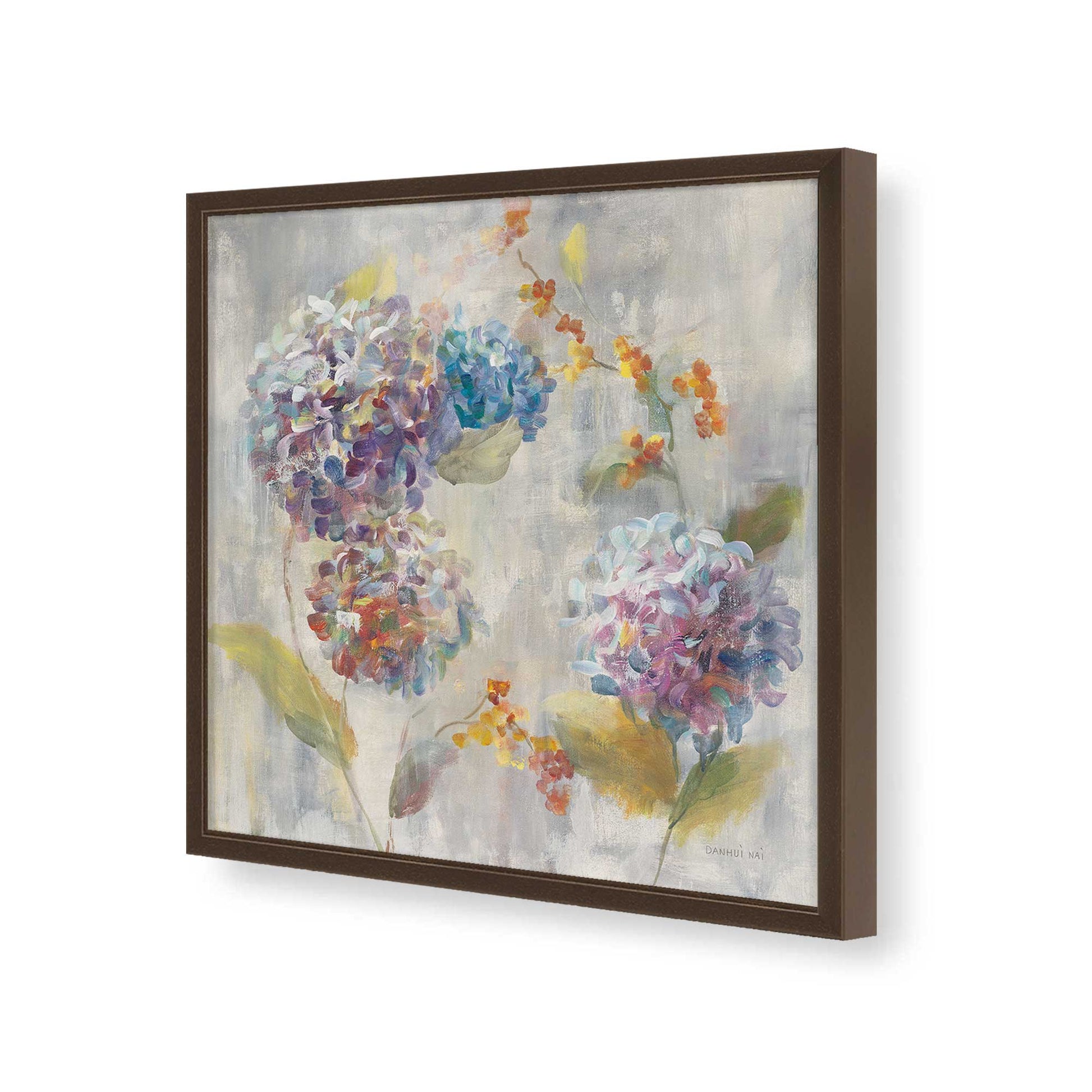 [Color:Espresso], Picture of art in a Espresso frame of the corner