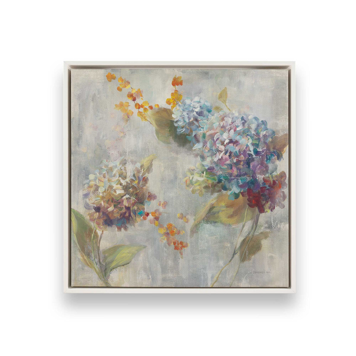 [Color:Opaque White], Picture of art in a White frame