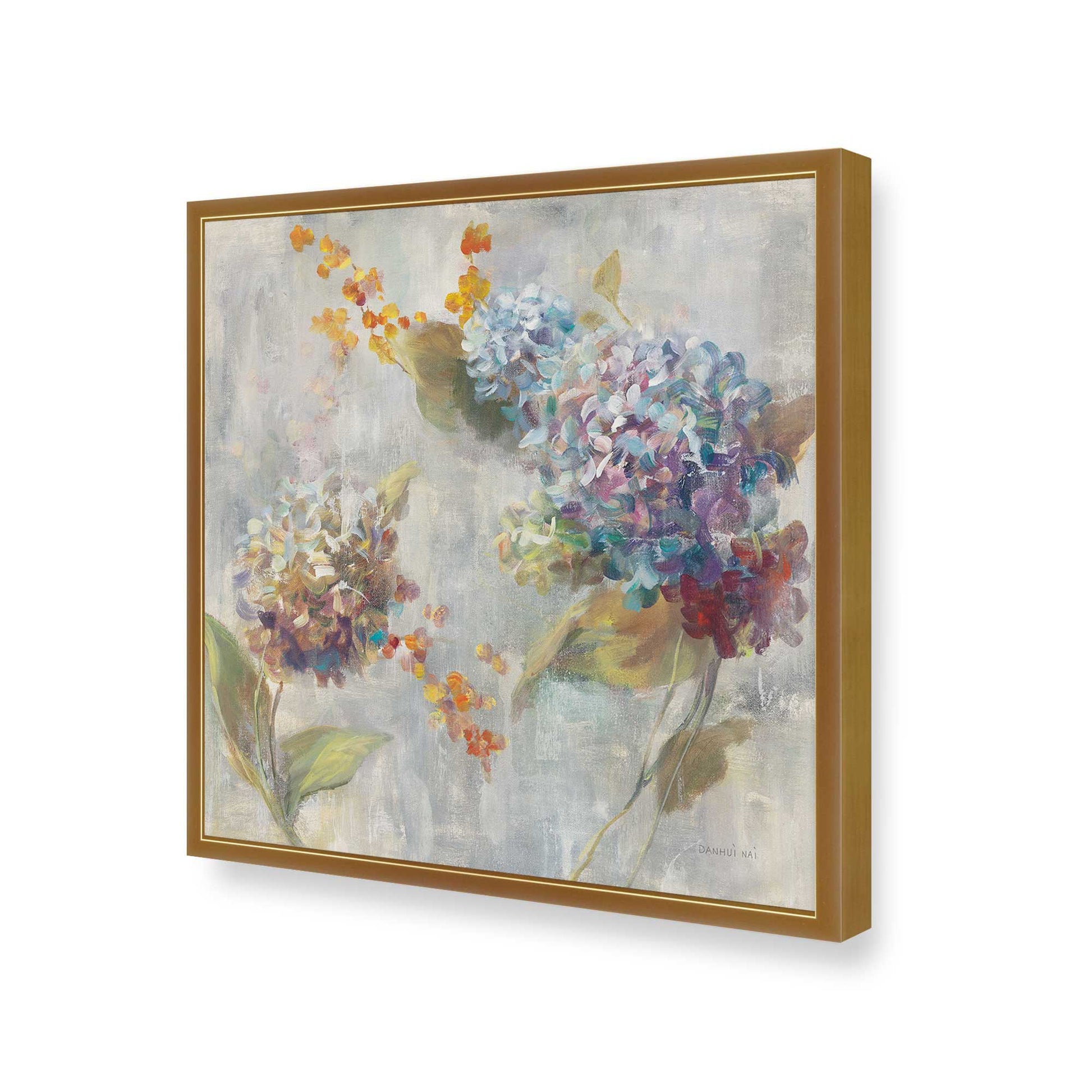 [Color:Polished Gold], Picture of art in a Polished Gold frame of the corner