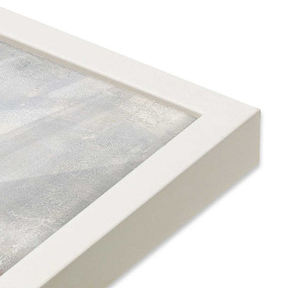 [Color:Opaque White], Picture of art in a Opaque White frame at an angle