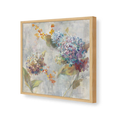 [Color:American Maple], Picture of art in a American Maple frame of the corner