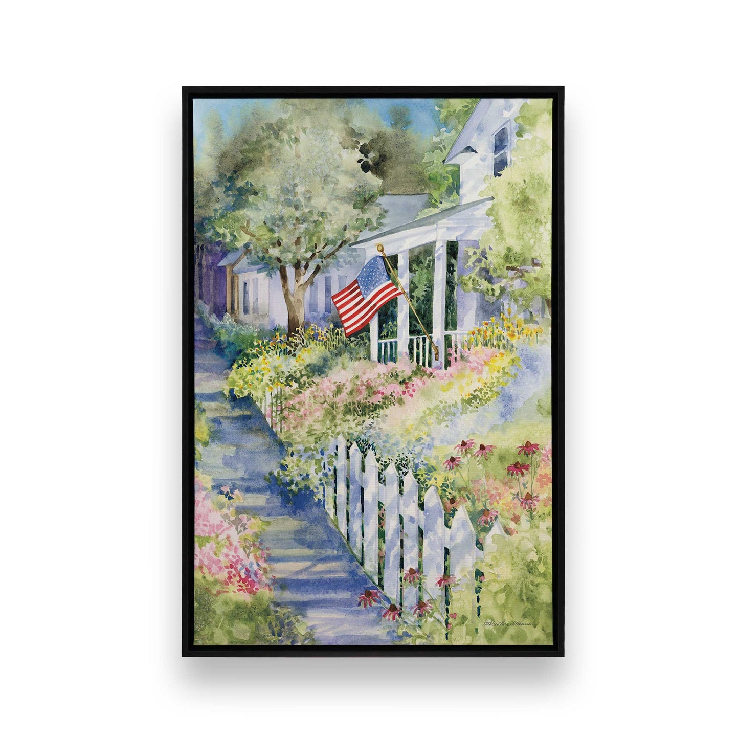 [Color:Satin Black], Picture of art in a Satin Black frame