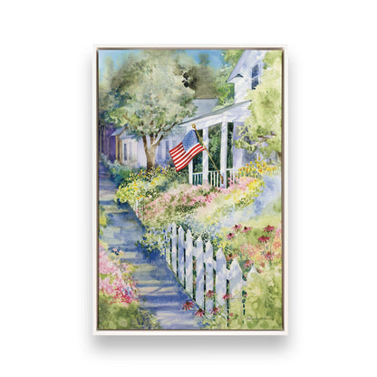 [Color:Opaque White], Picture of art in a White frame