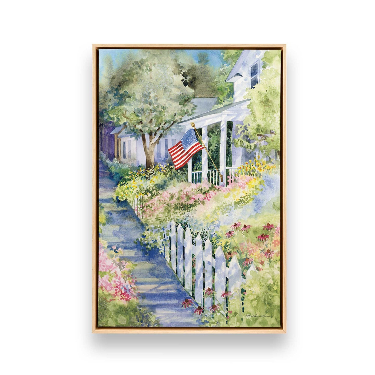 [Color:American Maple], Picture of art in a American Maple frame