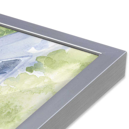 [Color:Polished Chrome], Picture of art in a Polished Chrome frame at an angle