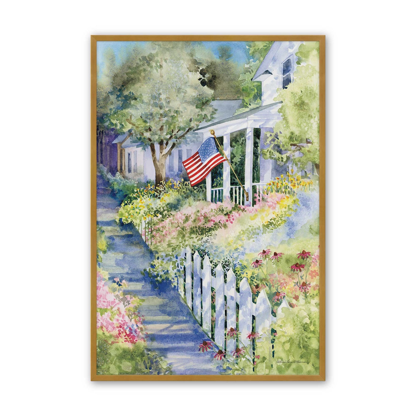 [Color:Polished Gold], Picture of art in a Polished Gold frame