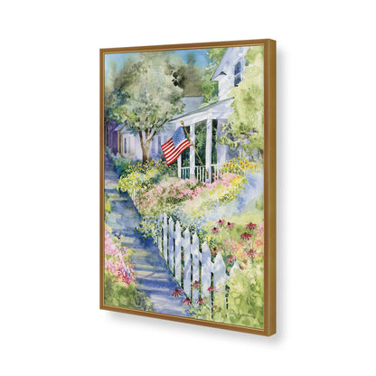 [Color:Polished Gold], Picture of art in a Polished Gold frame of the corner
