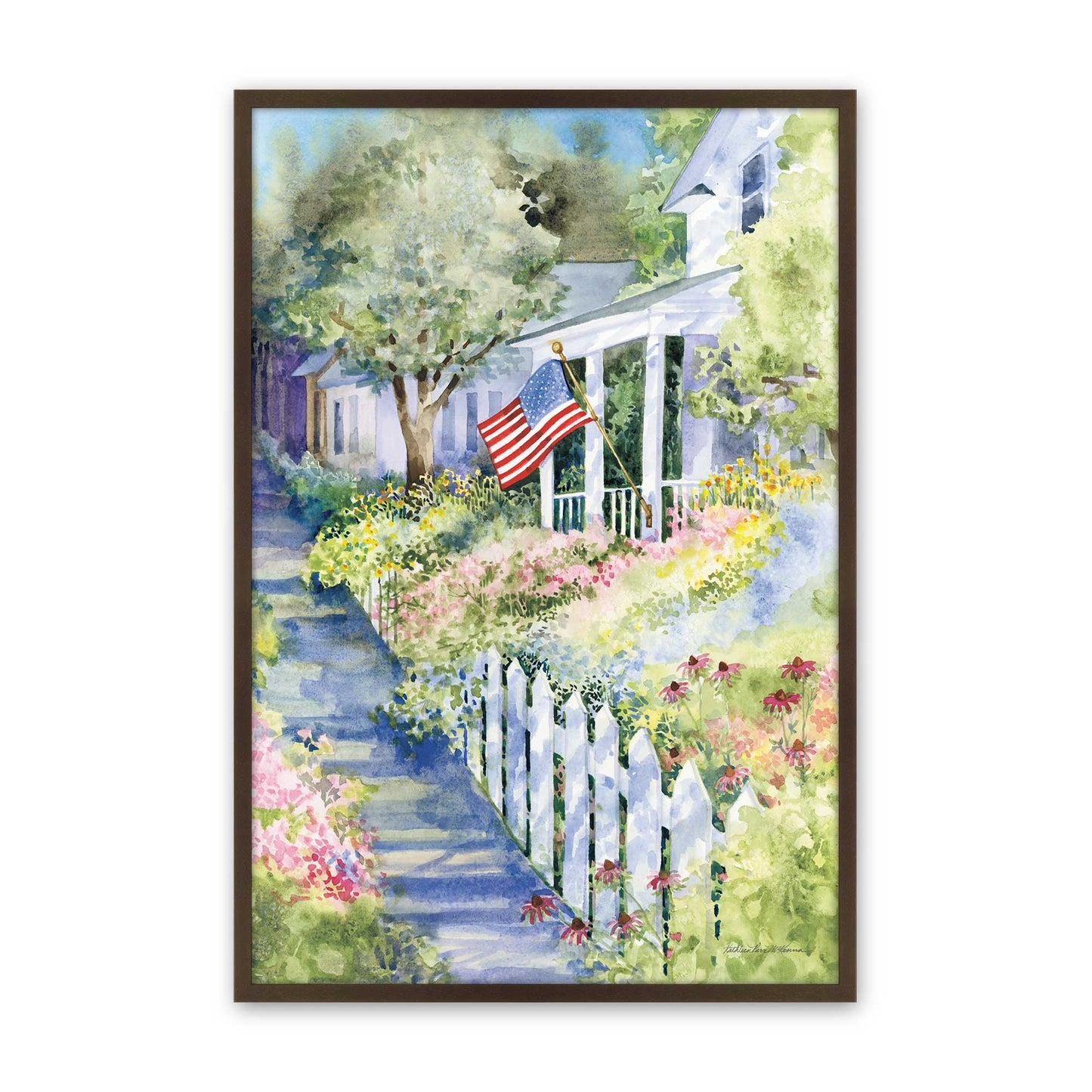 [Color:Belvinder Brown], Picture of art in a Belvinder Brown frame