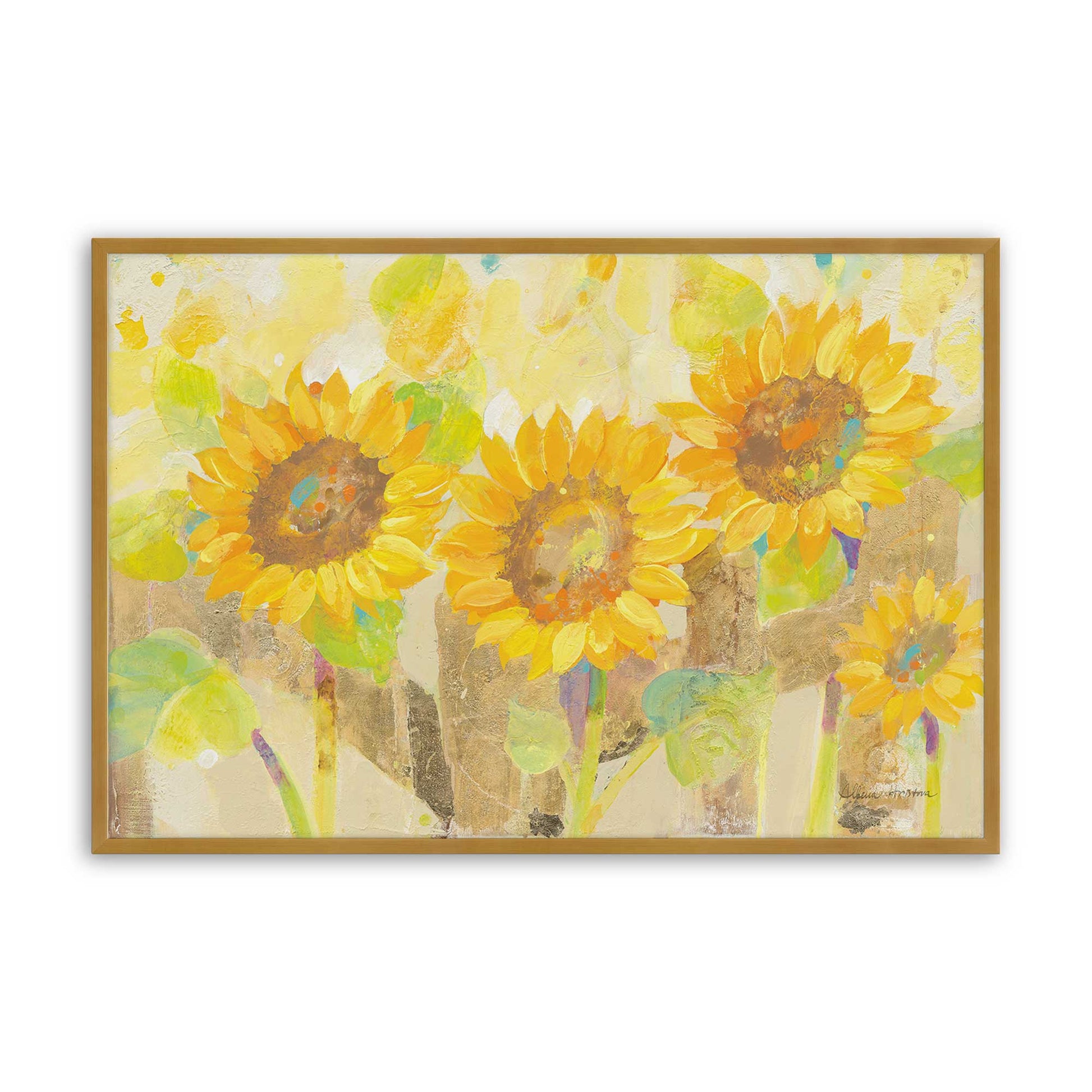 [Color:Polished Gold], Picture of art in a Polished Gold frame