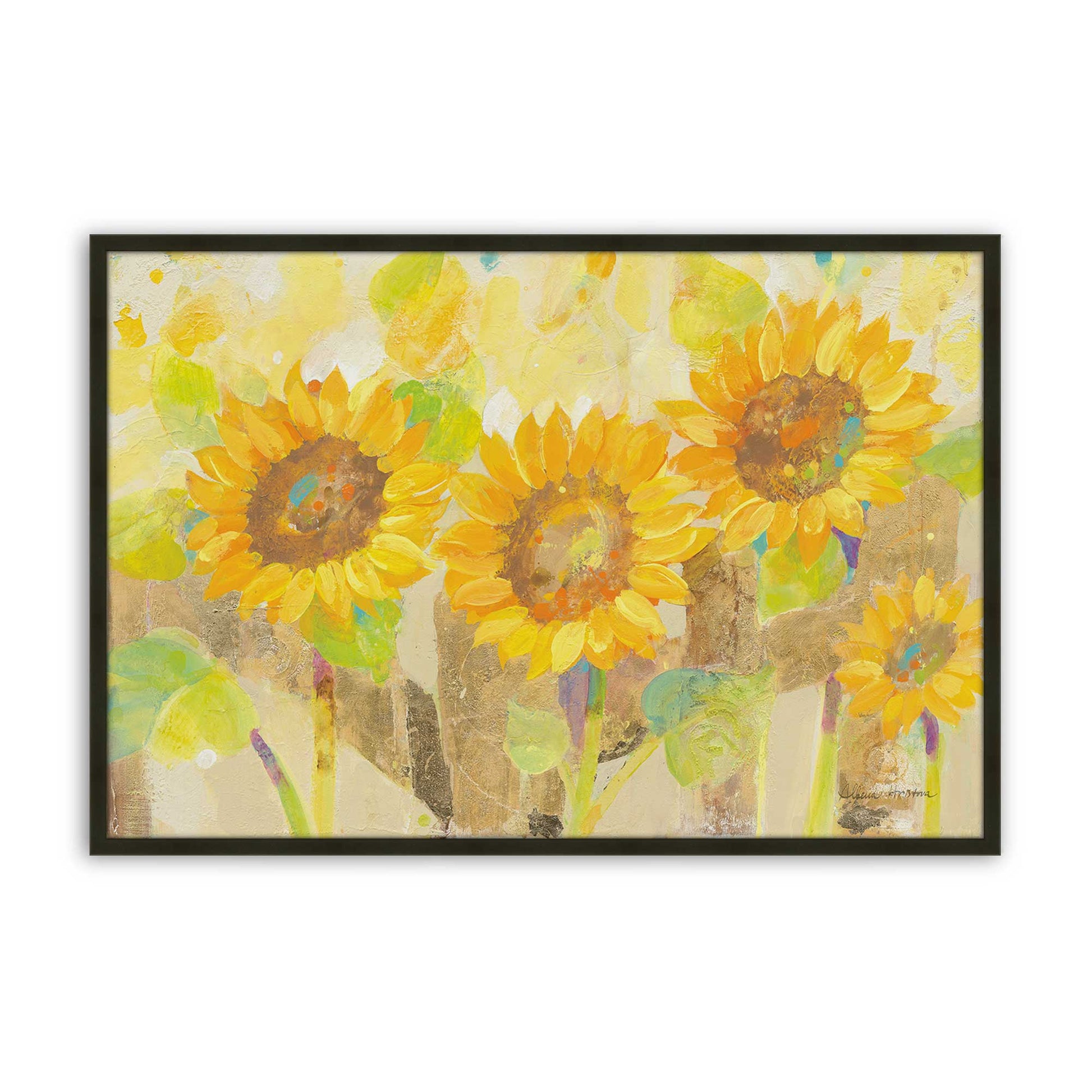 [Color:Satin Black], Picture of art in a Satin Black frame