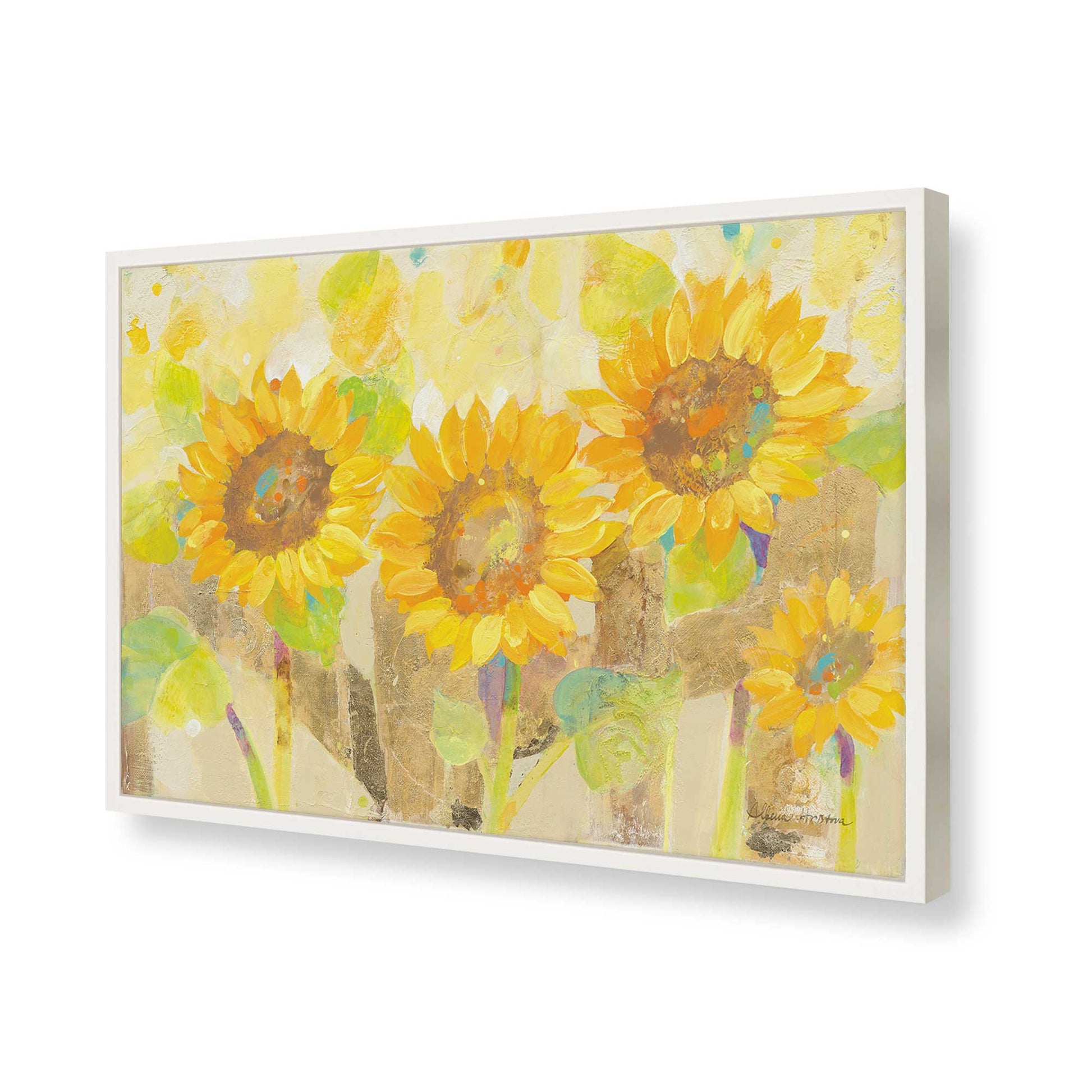 [Color:Opaque White], Picture of art in a Opaque White frame of the corner