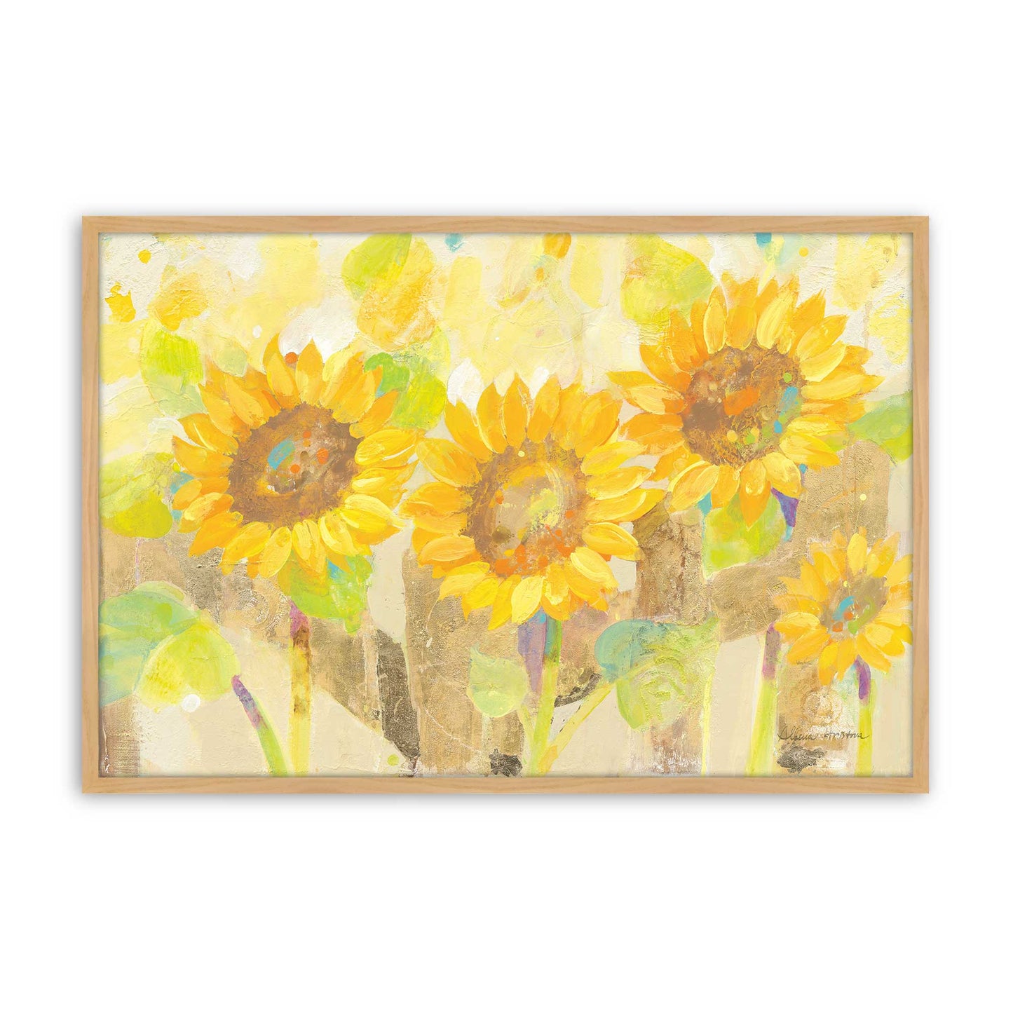 [Color:American Maple], Picture of art in a American Maple frame