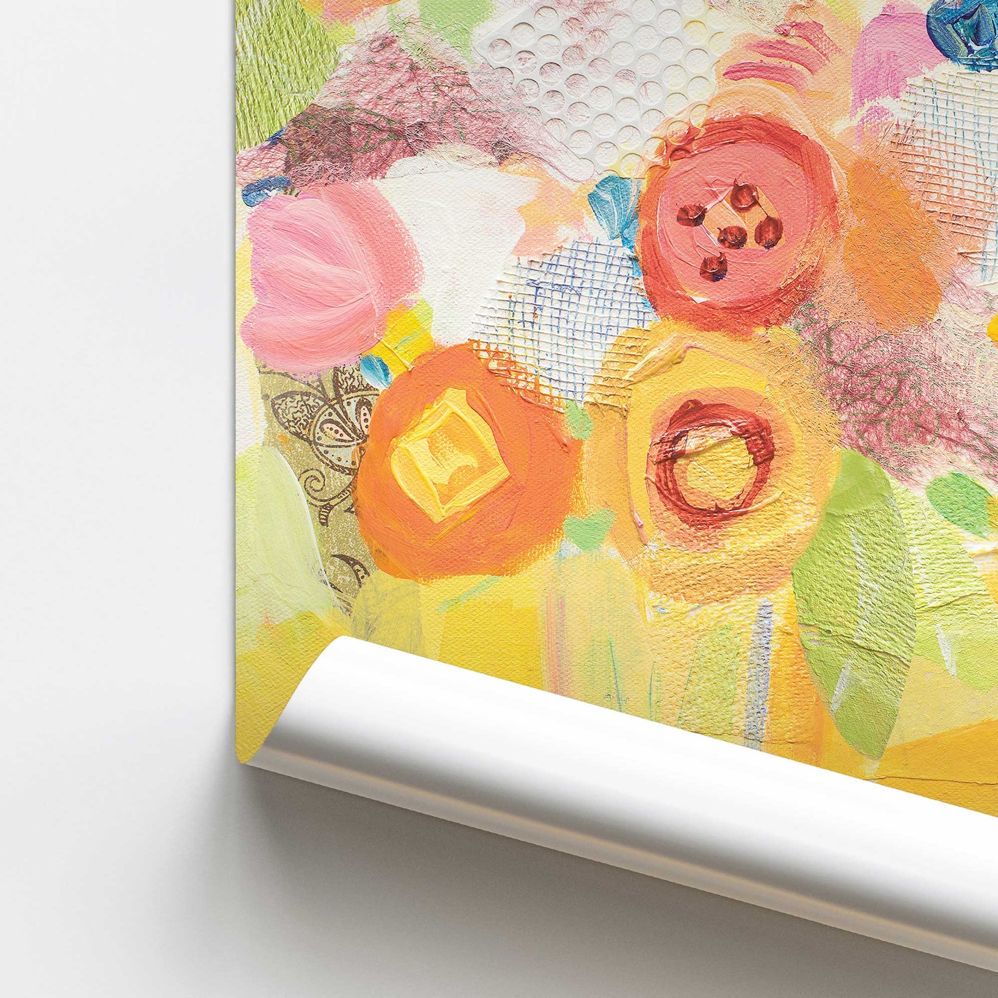 [Color:Rolled Print], Picture of close up of art