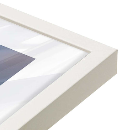 [Color:Opaque White], Picture of art in a Opaque White frame at an angle