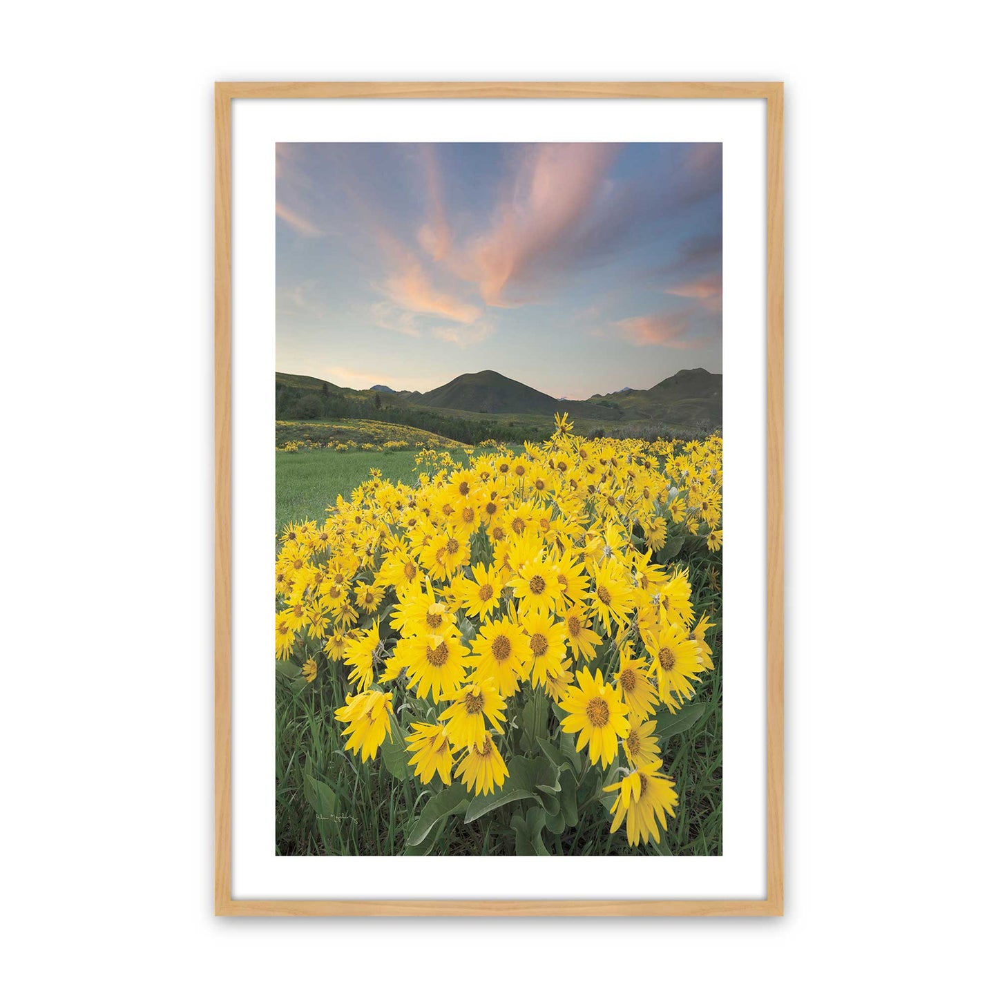 [Color:American Maple], Picture of art in a American Maple frame