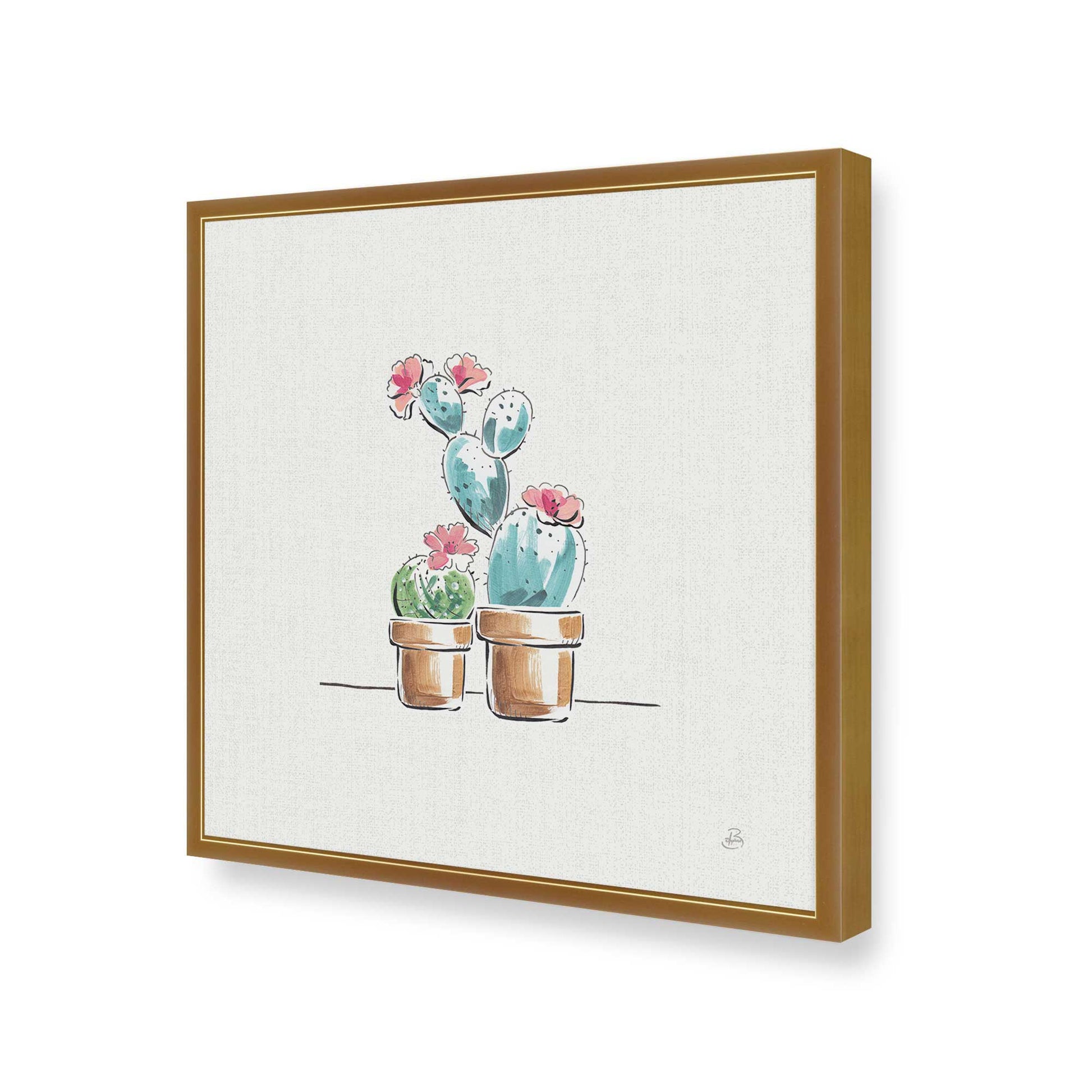 [Color:Polished Gold], Picture of art in a Polished Gold frame of the corner