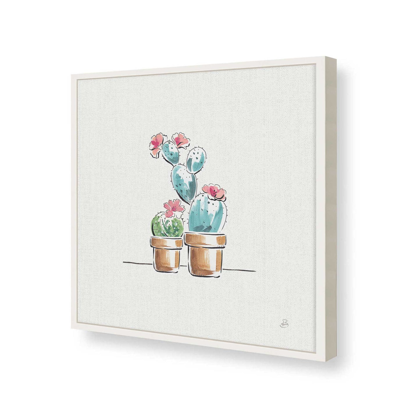 [Color:Opaque White], Picture of art in a Opaque White frame of the corner