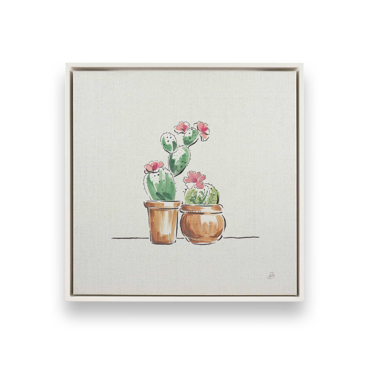 [Color:Opaque White], Picture of art in a White frame