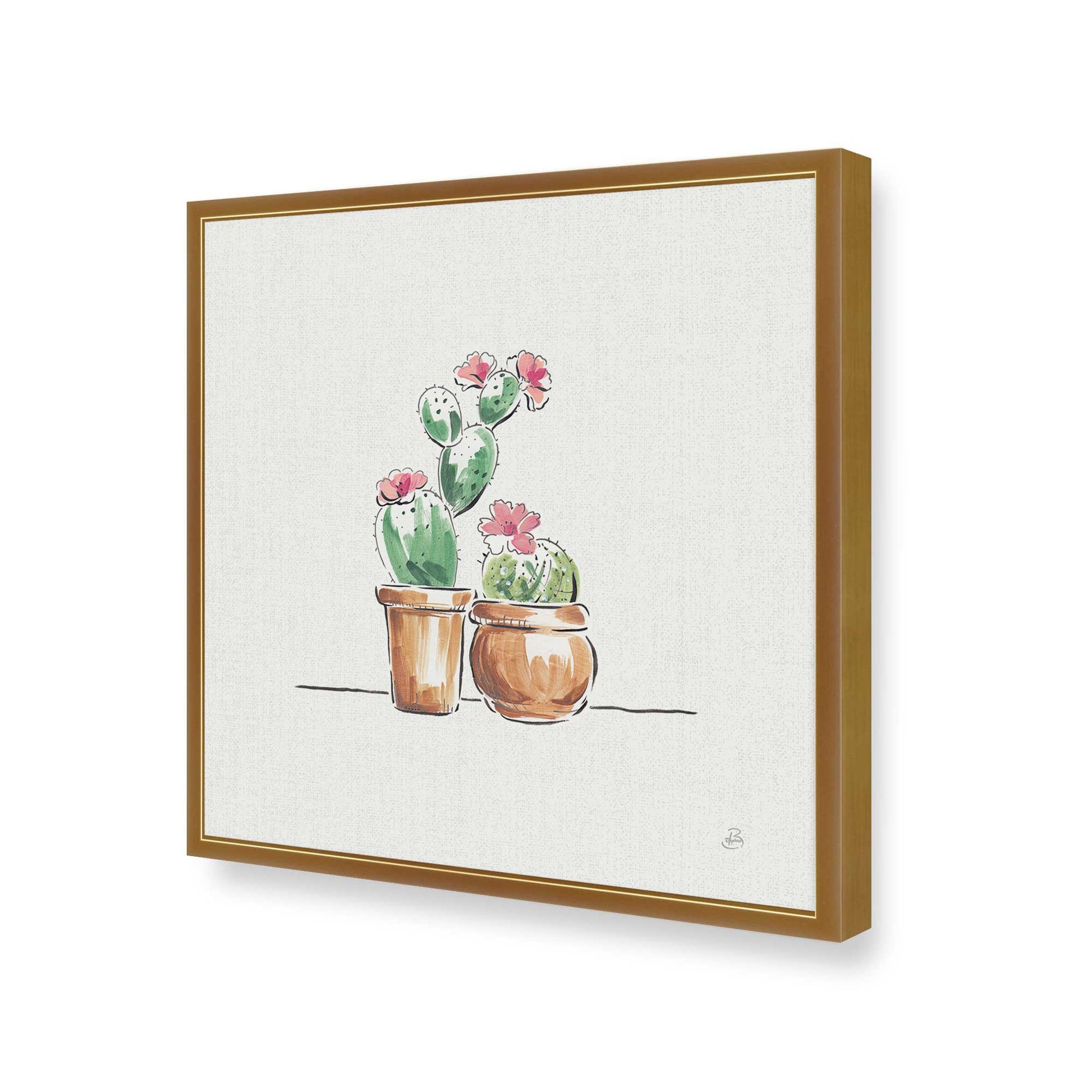 [Color:Polished Gold], Picture of art in a Polished Gold frame of the corner