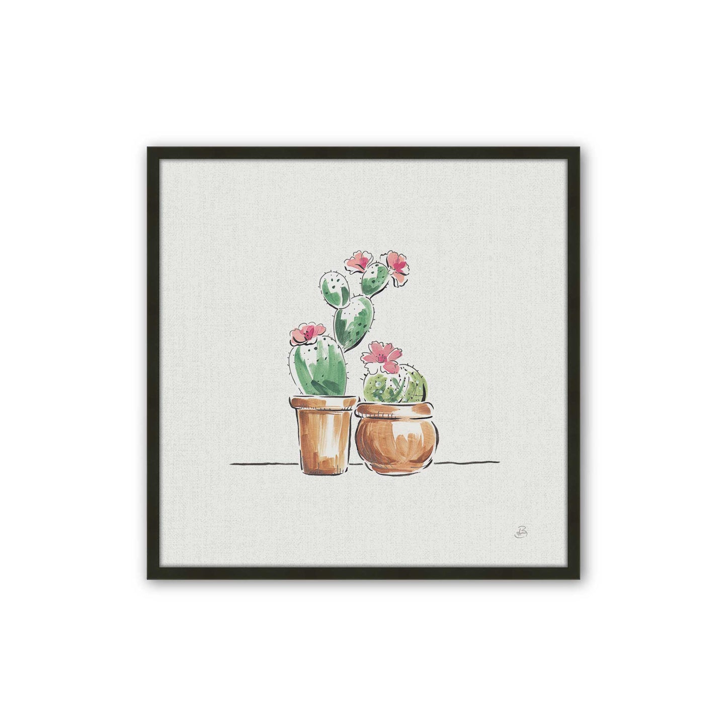 [Color:Satin Black], Picture of art in a Satin Black frame