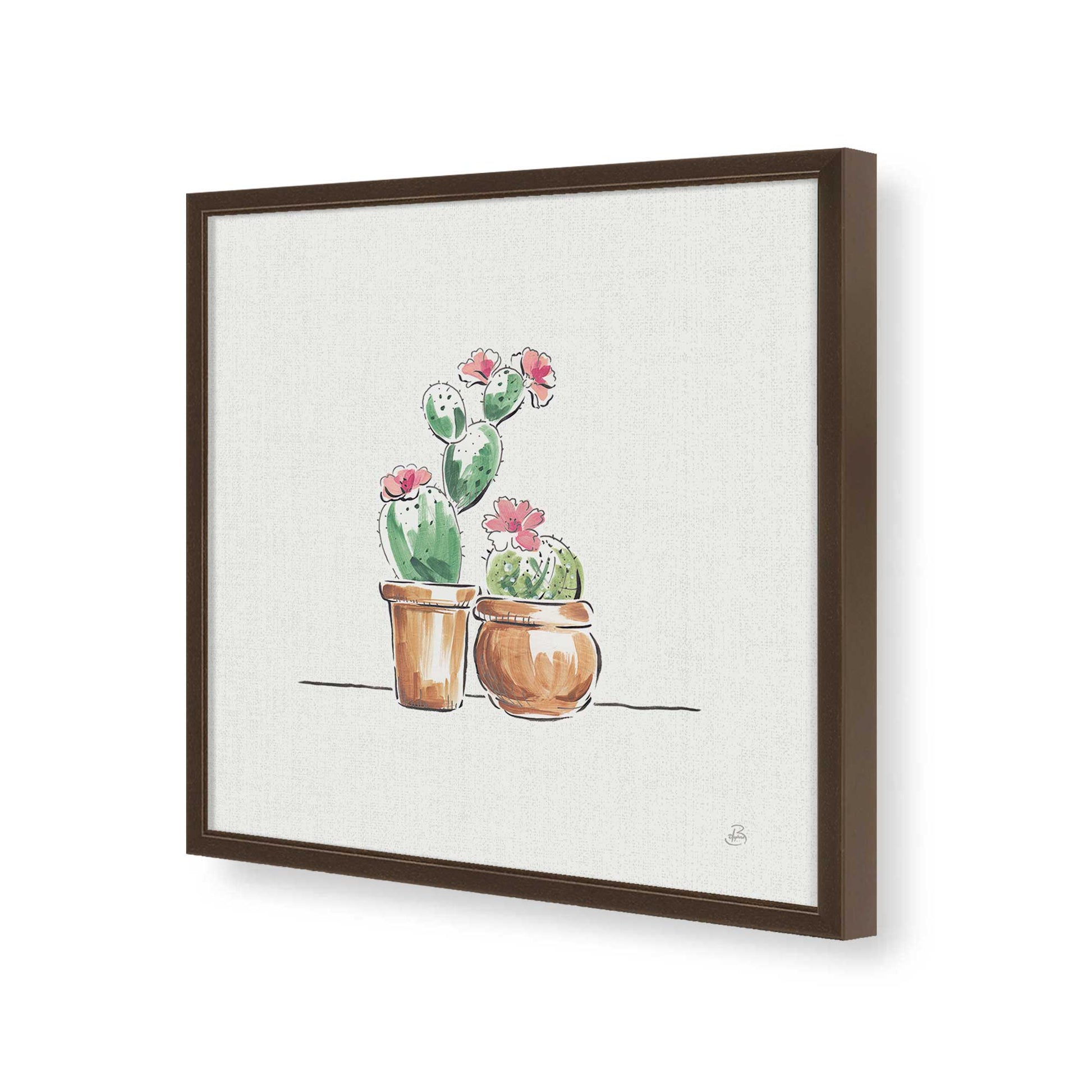 [Color:Espresso], Picture of art in a Espresso frame of the corner