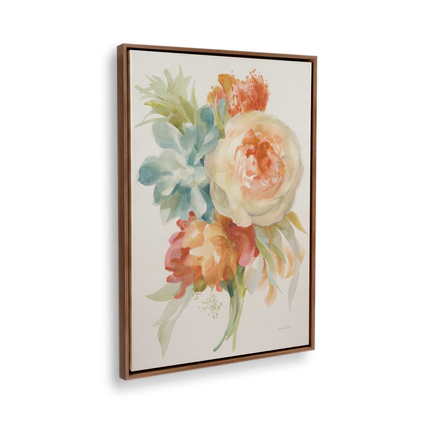 [Color:Walnut], Picture of the corner of the art