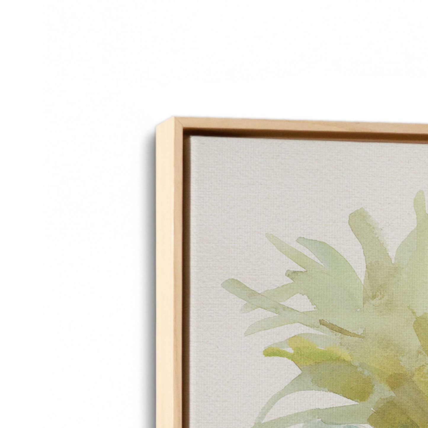 [Color:American Maple], Picture of art in a American Maple frame at an angle