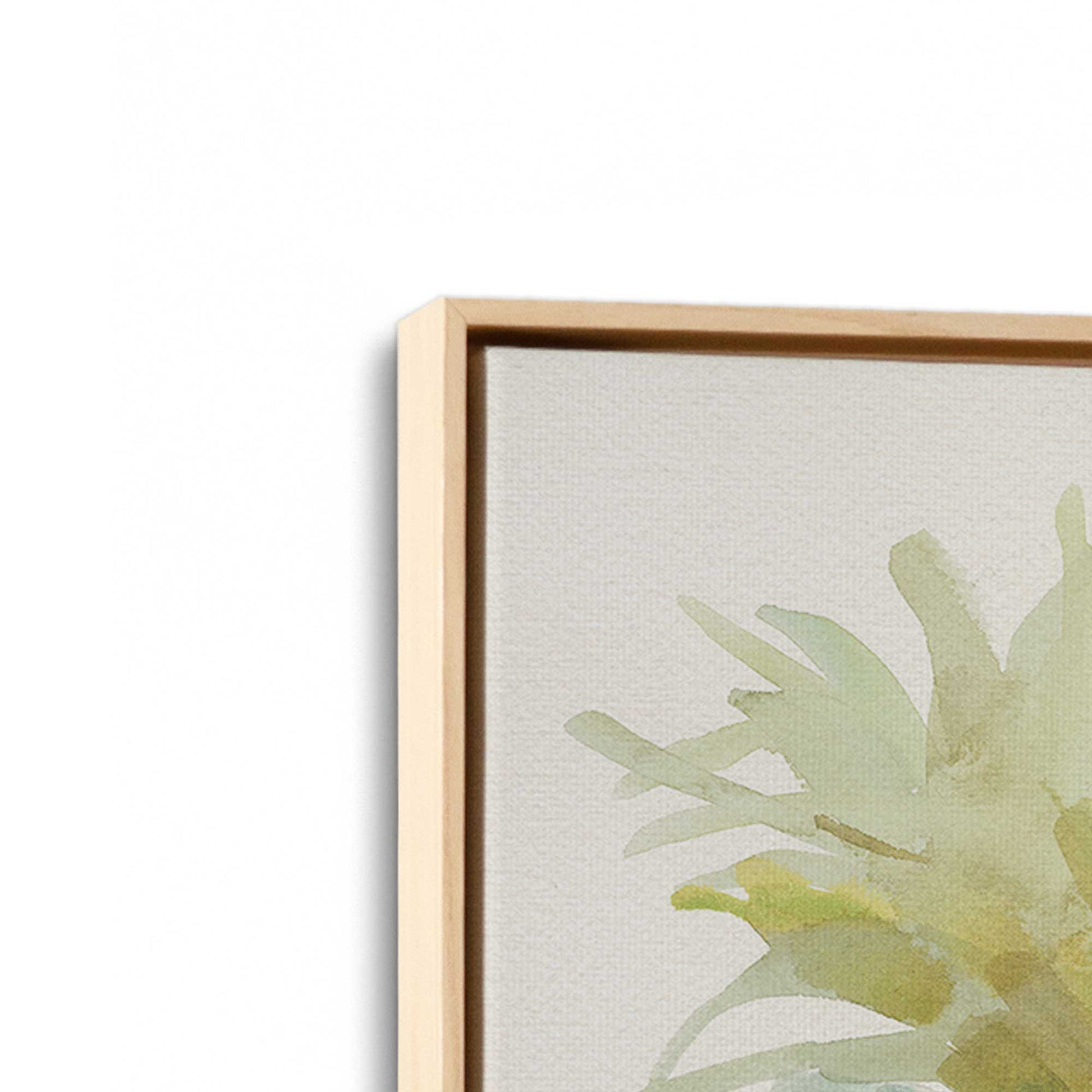 [Color:American Maple], Picture of art in a American Maple frame at an angle