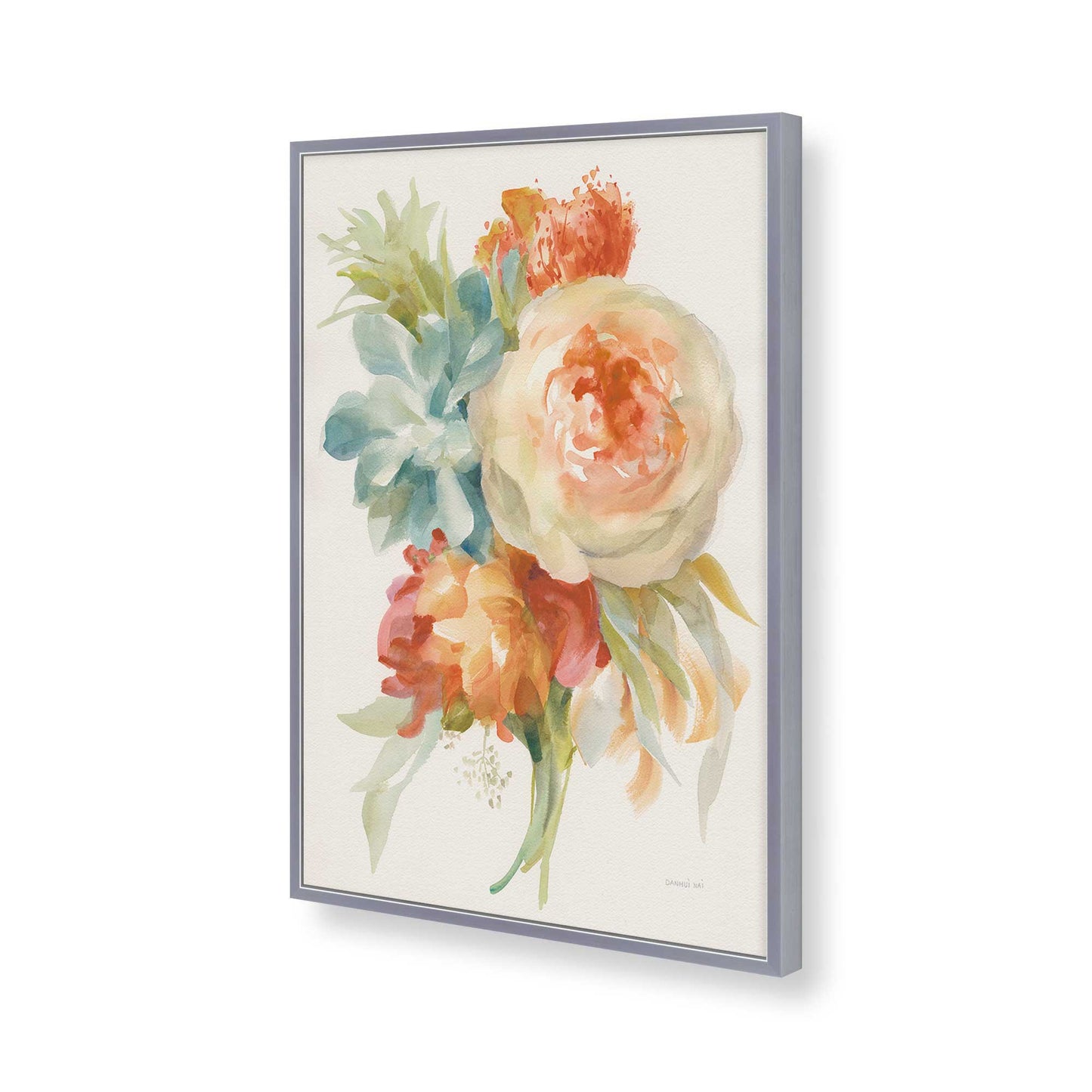 [Color:Polished Chrome], Picture of art in a Polished Chrome frame of the corner
