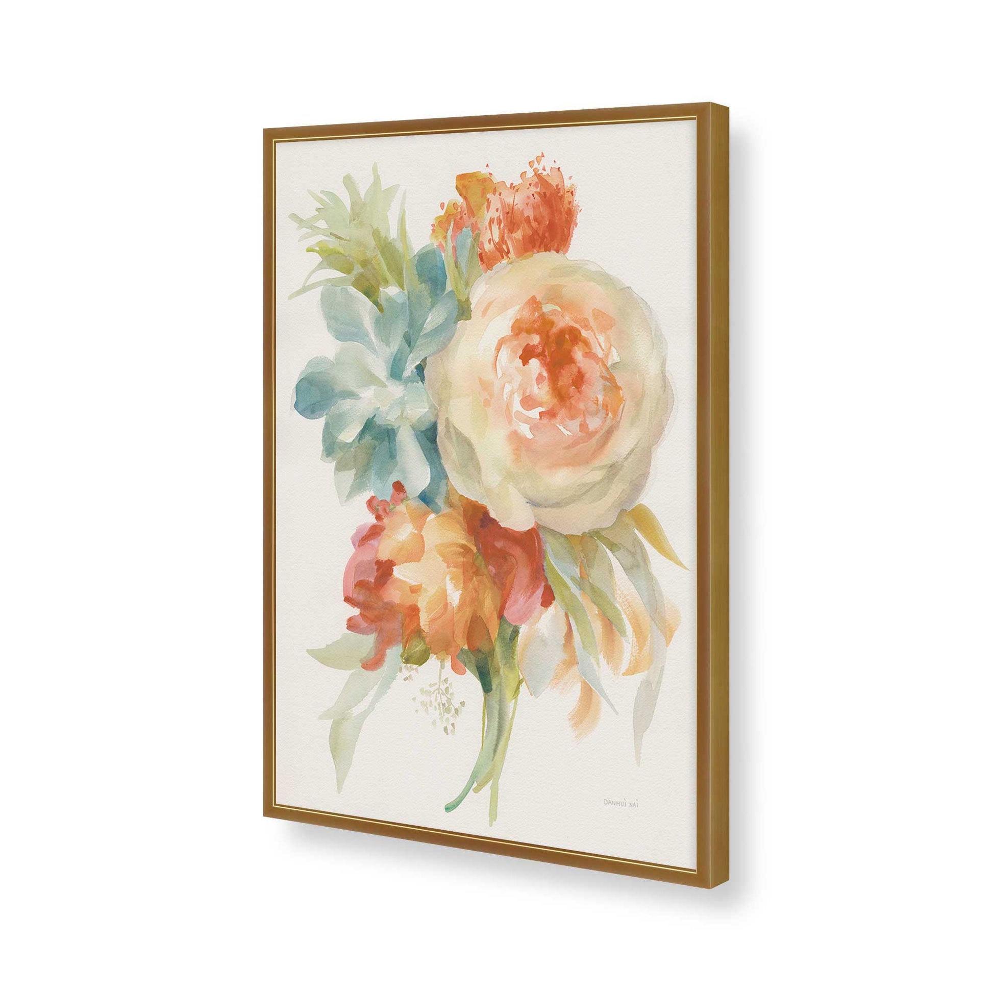 [Color:Polished Gold], Picture of art in a Polished Gold frame of the corner