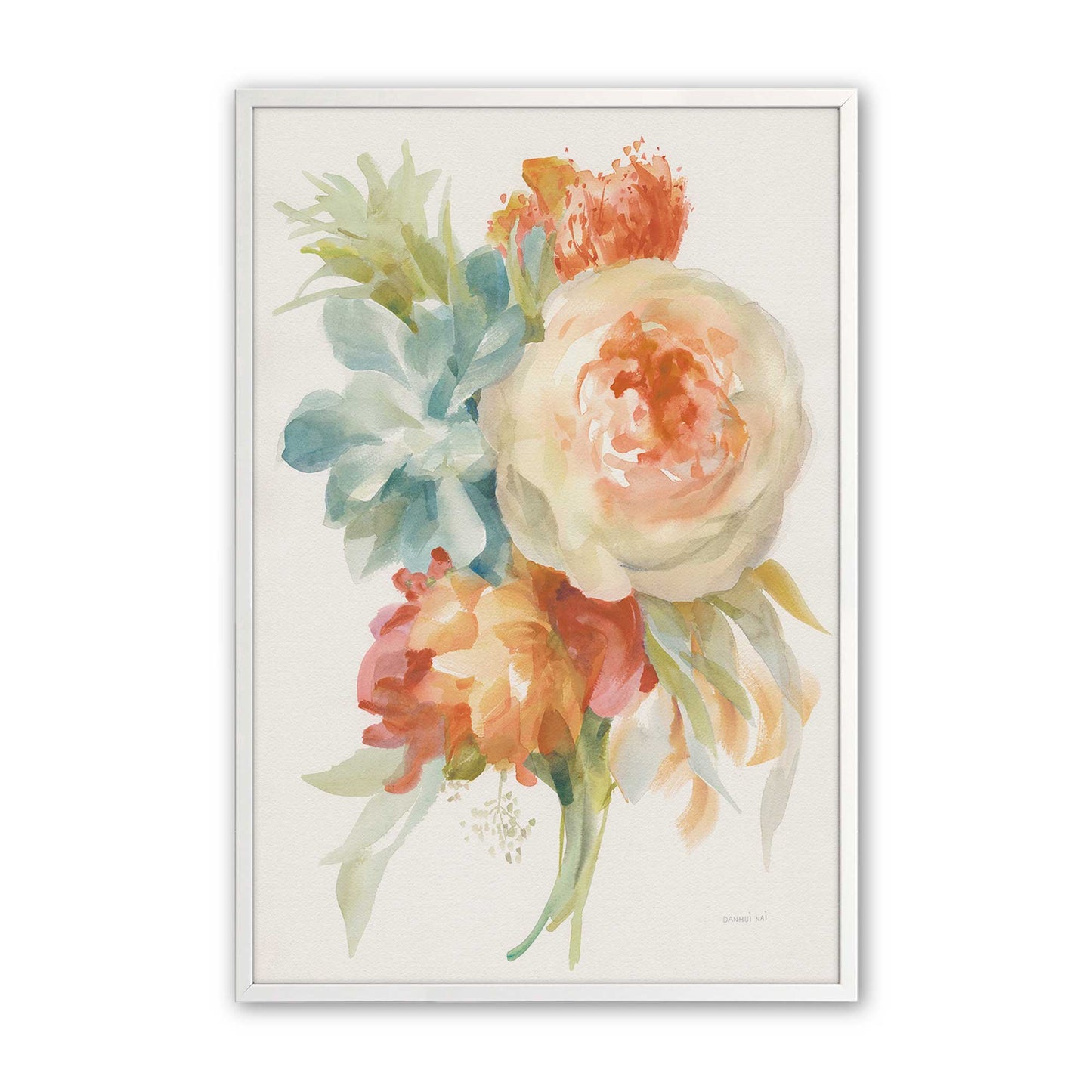 [Color:Opaque White], Picture of art in a Opaque White frame