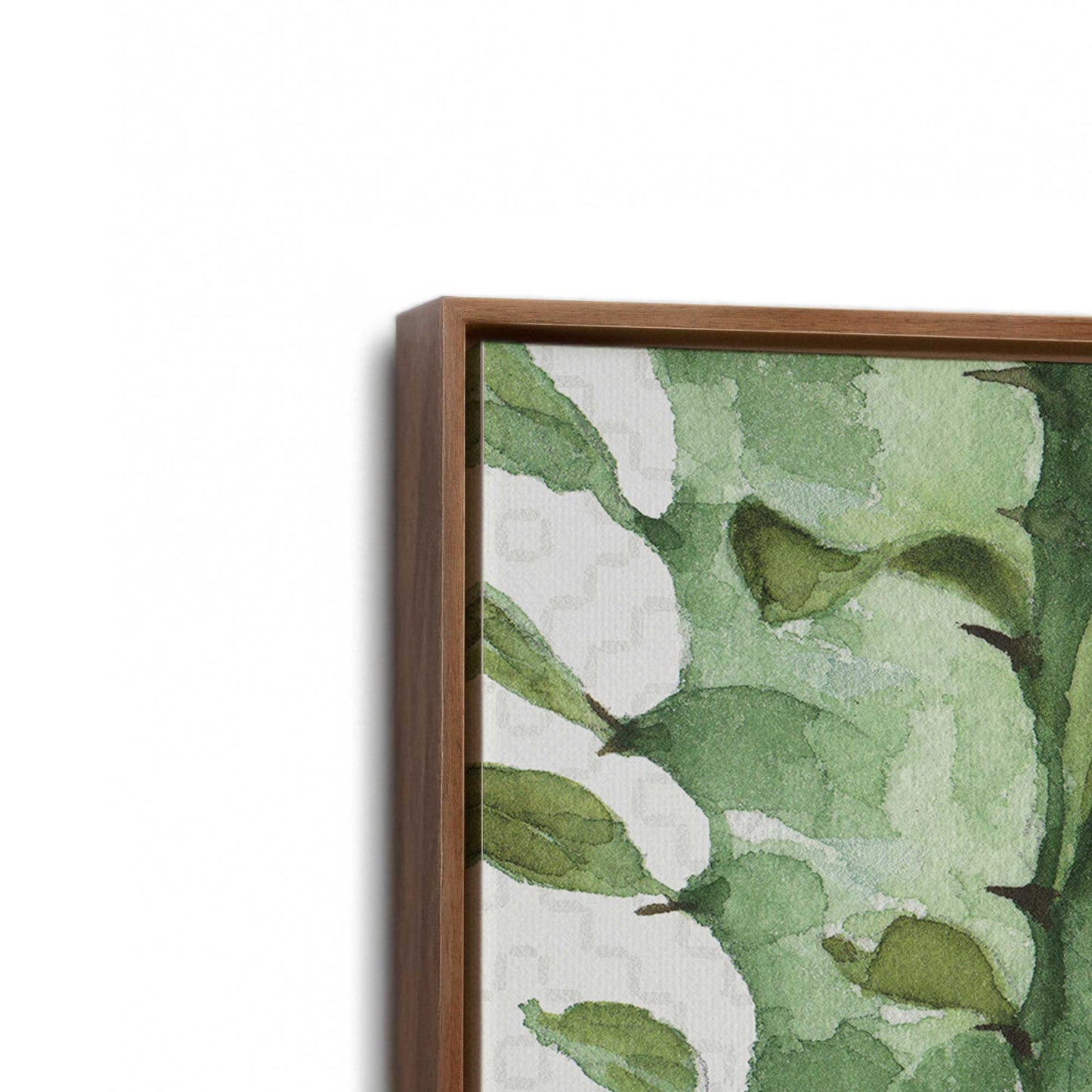 [Color:Walnut], Picture of art in a Walnut frame at an angle