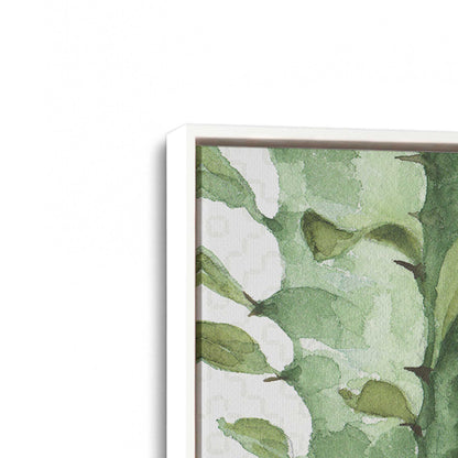 [Color:Opaque White], Picture of art in a White frame at an angle