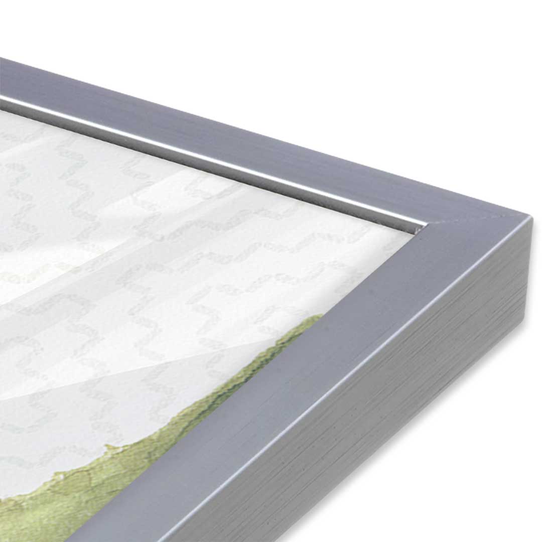 [Color:Polished Chrome], Picture of art in a Polished Chrome frame at an angle