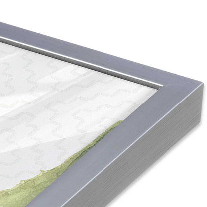 [Color:Polished Chrome], Picture of art in a Polished Chrome frame at an angle