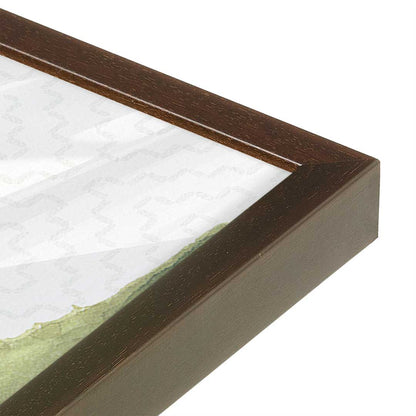 [Color:Espresso], Picture of art in a Espresso frame at an angle