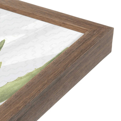 [Color:Walnut], Picture of art in a Walnut frame at an angle