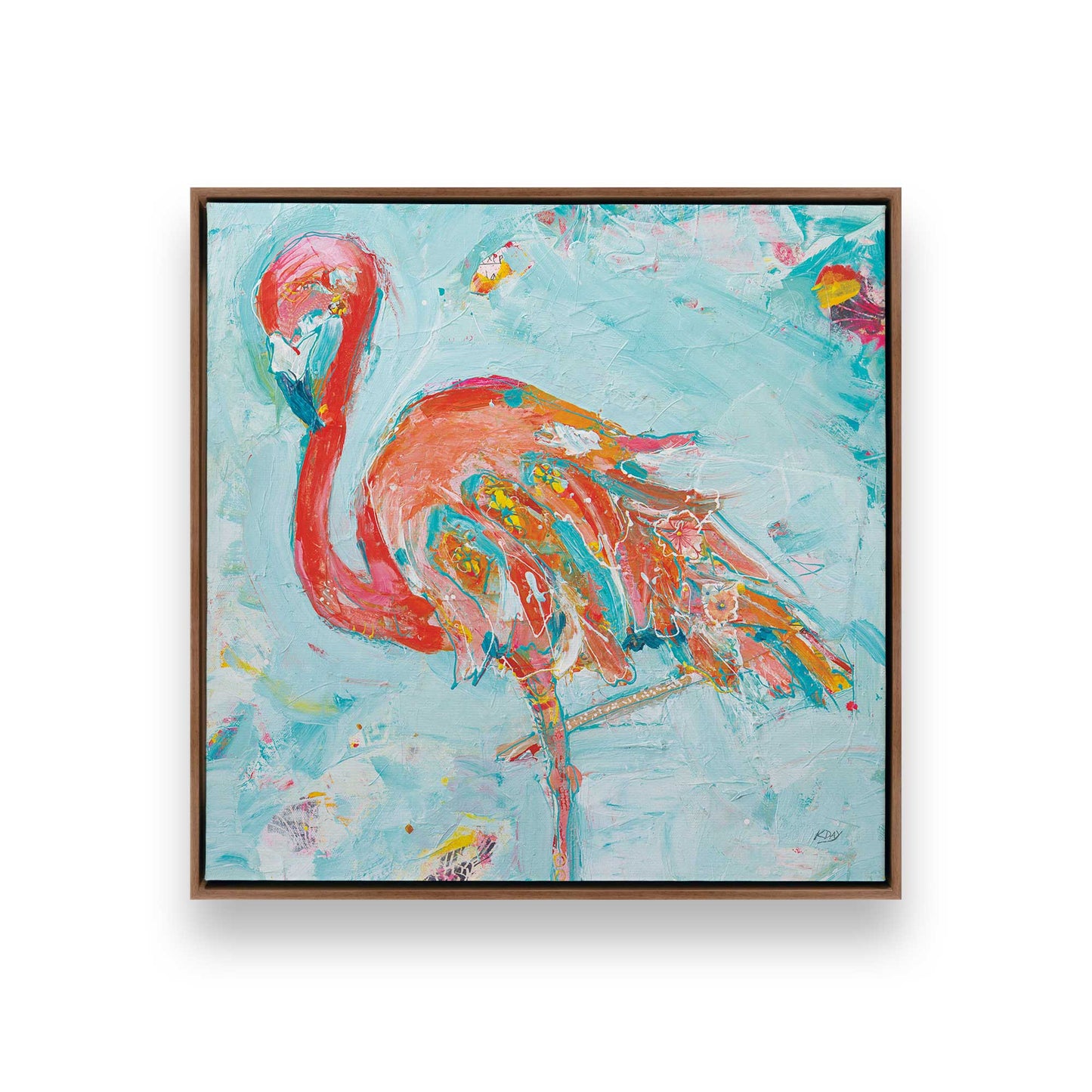 [Color:Walnut], Picture of art in a Walnut frame
