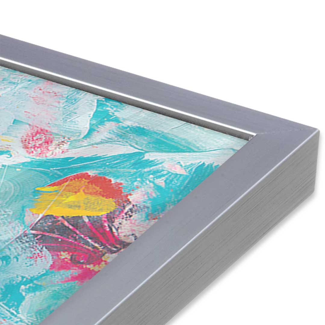 [Color:Polished Chrome], Picture of art in a Polished Chrome frame at an angle