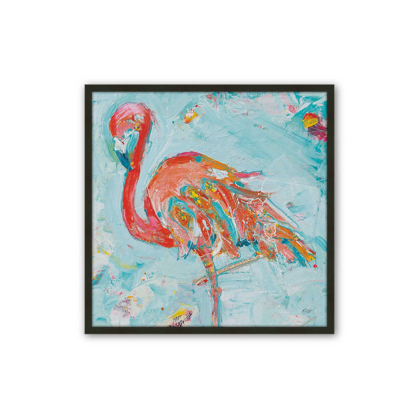 [Color:Satin Black], Picture of art in a Satin Black frame