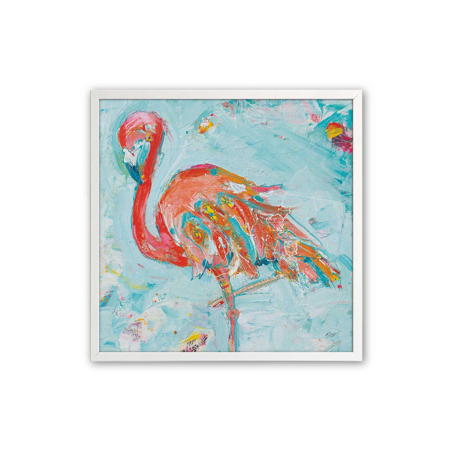 [Color:Opaque White], Picture of art in a Opaque White frame