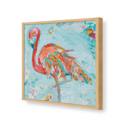 [Color:American Maple], Picture of art in a American Maple frame of the corner