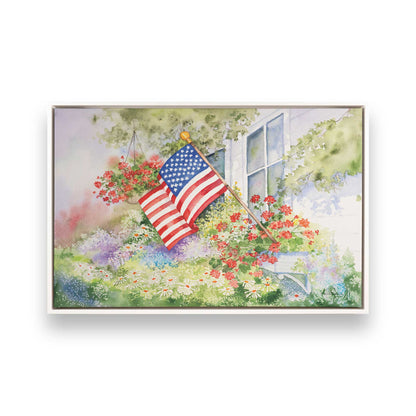 [Color:Opaque White], Picture of art in a White frame